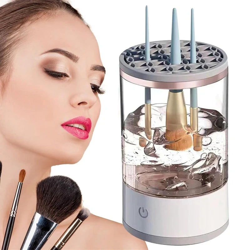 Limpiador De Brochas Maquillaje Automat